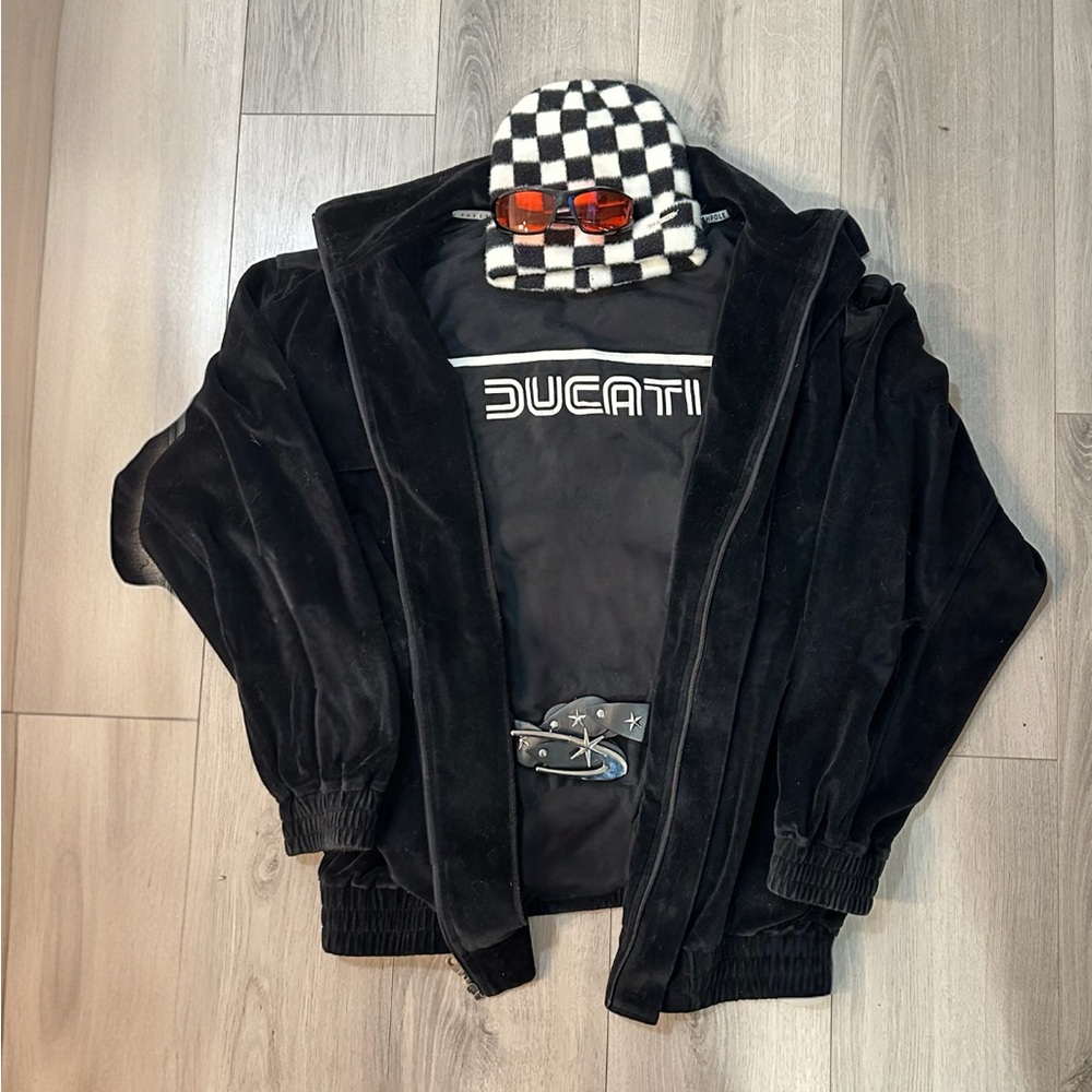 Vintage Late  2000s Ducati Black Retro Styled Tee
